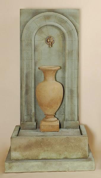 Etruria Urn Wall Outdoor Cast Stone Garden Fountain For Spout Tall Urn Fountain Tuscan